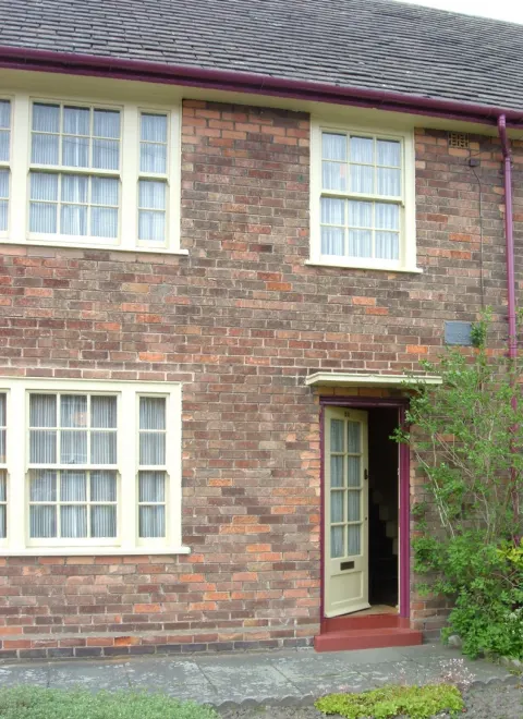 Front of 20 Forthlin Road, Paul McCartney's childhood home in Allerton, Liverpool