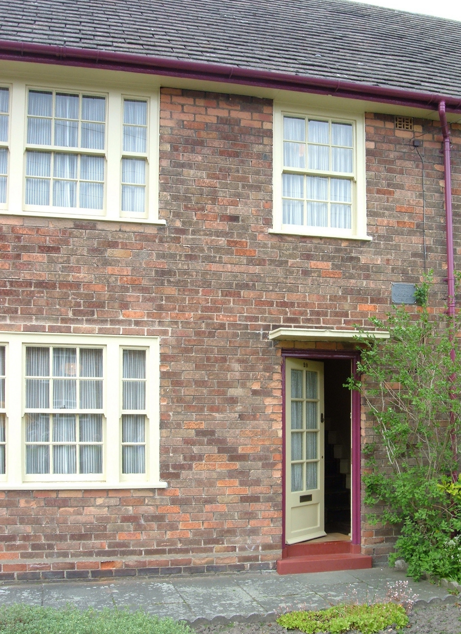 Front of 20 Forthlin Road, Paul McCartney's childhood home in Allerton, Liverpool