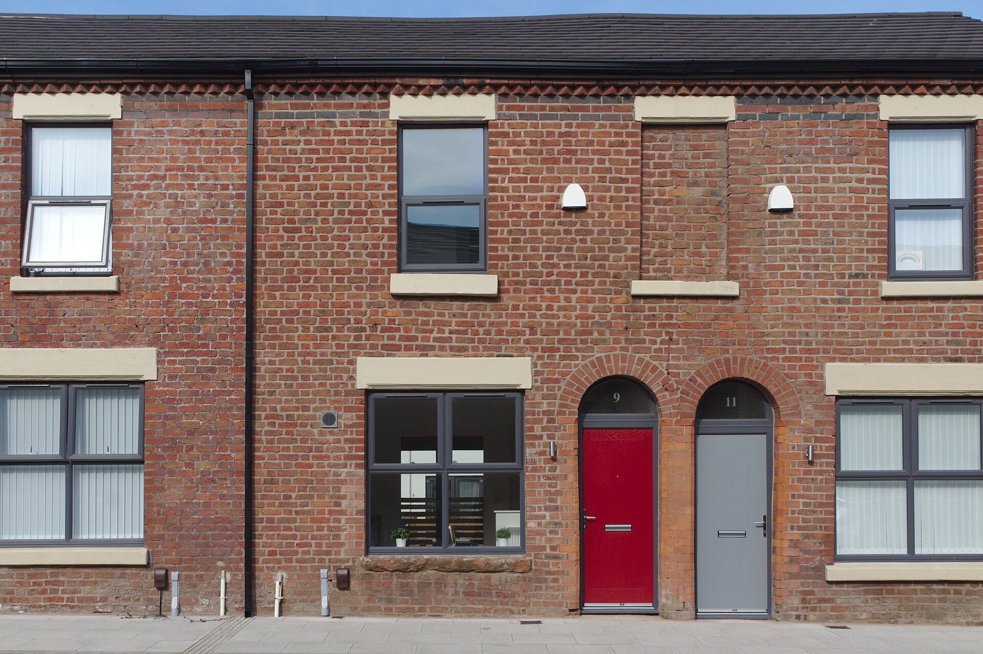 Refurbished terraced house at 9 Madryn Street, Liverpool, Ringo Starr's birthplace, in 2020