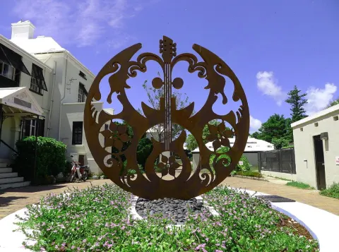 Double Fantasy Sculpture in Paget, Bermuda