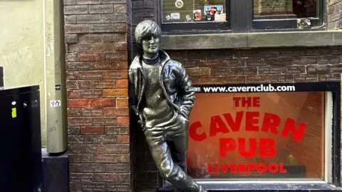 John Lennon Statue, Mathew Street in Liverpool, United Kingdom