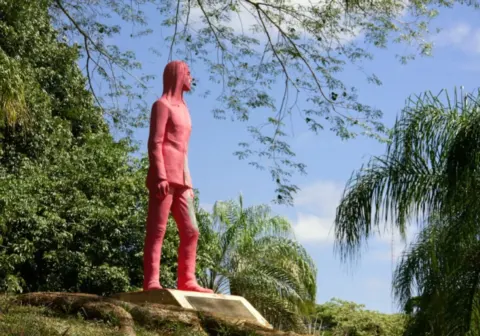 John Lennon Statue, University of Brasília (UnB) in Brasília, Brazil
