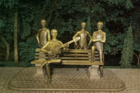 Beatles Monument, Kok Tobe in Almaty, Kazakhstan