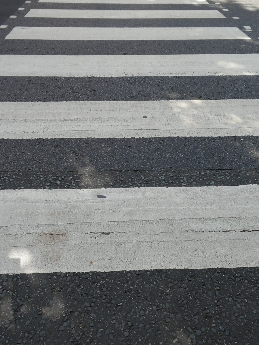 The zebra crossing on Abbey Road in St John's Wood, London, photographed in August 2025