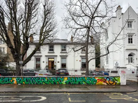 Front of Abbey Road Studios at 3 Abbey Road, St John's Wood, London, in November 2025