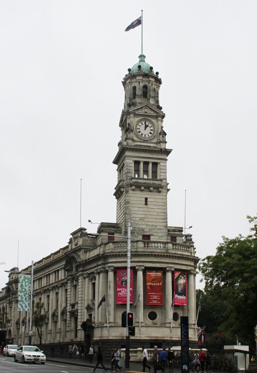 Auckland Town Hall on Queen Street, Auckland, where the Beatles played four concerts on 24 and 25 June 1964