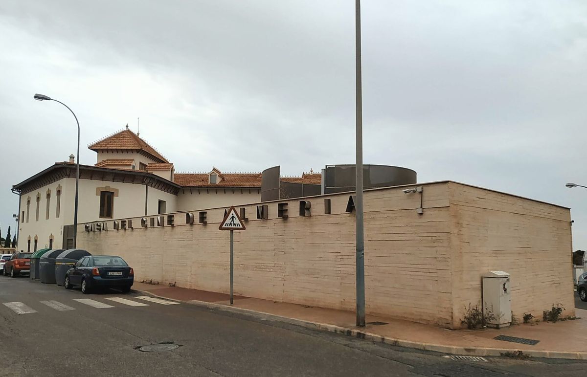Main facade of the Casa del Cine, the former Santa Isabel house where John Lennon stayed in 1966, in Almería