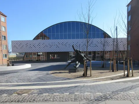 The rebuilt K.B. Hallen in Frederiksberg, Copenhagen, on the site where the Beatles played in 1964, photographed in 2019