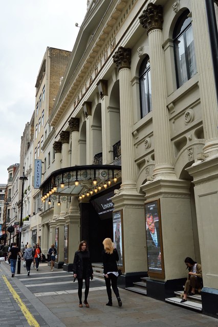 Front of the London Palladium on Argyll Street, London, where the Beatles played Sunday Night at the London Palladium in 1963