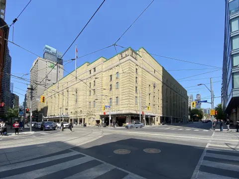Maple Leaf Gardens on Carlton Street, Toronto, where the Beatles played in 1964, 1965 and 1966