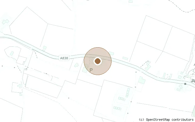 Map showing the location of John Lennon Memorial Garden, Durness in Durness