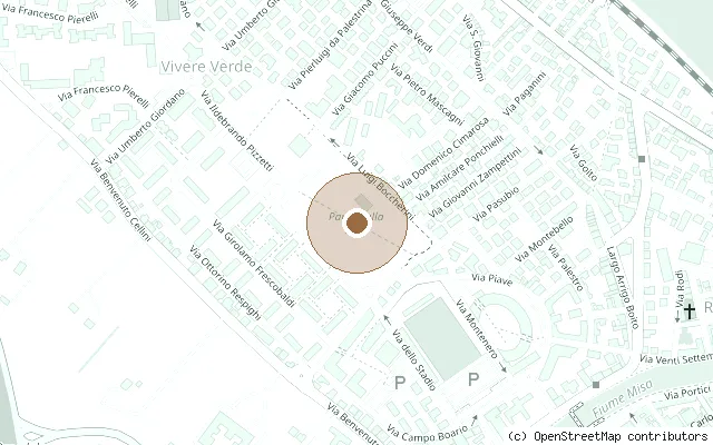 Map showing the location of Immagina la pace, John Lennon monument, Senigallia in Senigallia