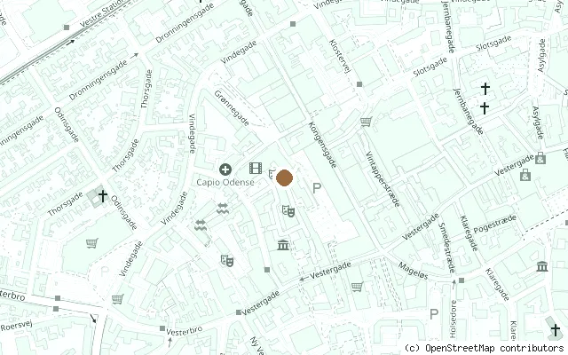 Map showing the location of Homage to John Lennon, Brandts, Odense in Odense