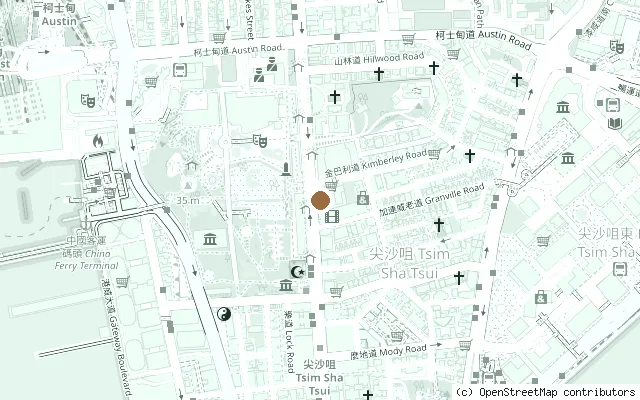 Map showing the location of Site of the Princess Theatre, Kowloon (Beatles 1964 concerts) in Hong Kong