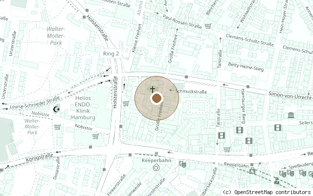 Map showing the location of Star-Club memorial stone, Hamburg in Hamburg