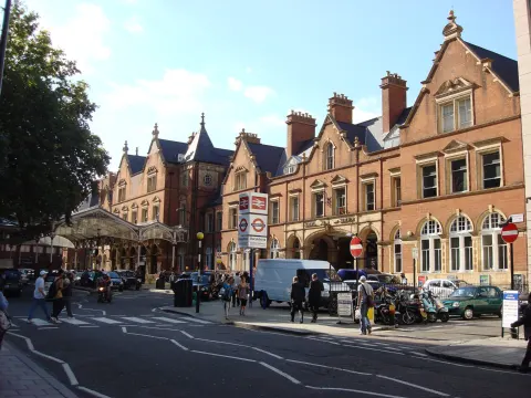 Front of Marylebone station on Melcombe Place, London, where A Hard Day's Night was filmed