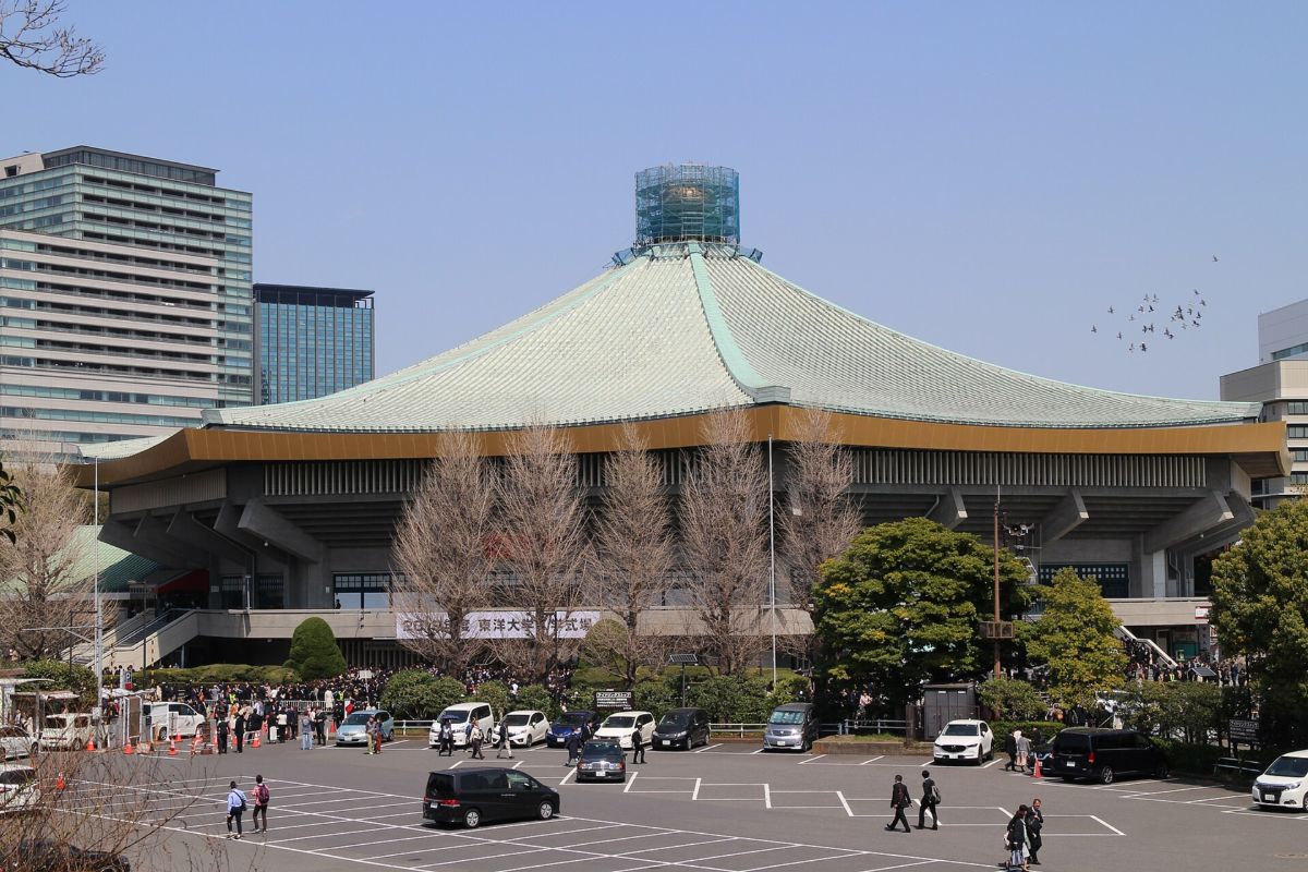 The Nippon Budokan arena in Kitanomaru Park, Tokyo, in April 2019