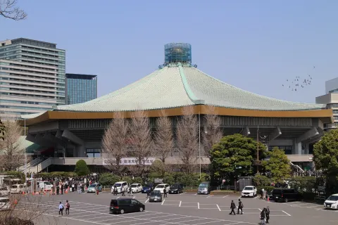 The Nippon Budokan arena in Kitanomaru Park, Tokyo, in April 2019