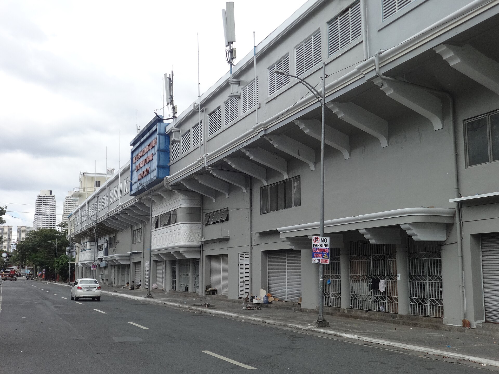 Front of Rizal Memorial Stadium in Malate, Manila, in January 2020