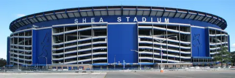 Shea Stadium in Queens, New York City, photographed in October 2007 before its demolition