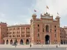 Neo-Mudéjar facade of the Las Ventas bullring seen from Calle de Alcalá, Madrid