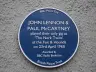 Blue plaque for John Lennon and Paul McCartney's Nerk Twins gig on the Fox and Hounds pub in Caversham, Reading