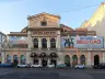 Facade of the former Teatro Adriano, now a cinema, on Piazza Cavour in Rome, 2022